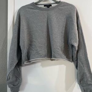 Sweat set. Crop sweater and high rise bottoms.